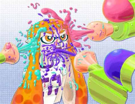 inkling splatoon squid wallpaper wallpapersafari