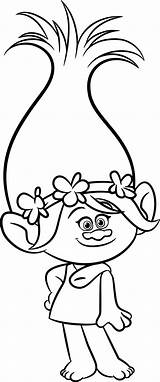 Trolls Coloring Pages Poppy Frozen Troll Printable Print Kids Movie Family sketch template