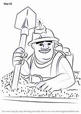 Clash Miner Clans Royale Ausdrucken Template sketch template