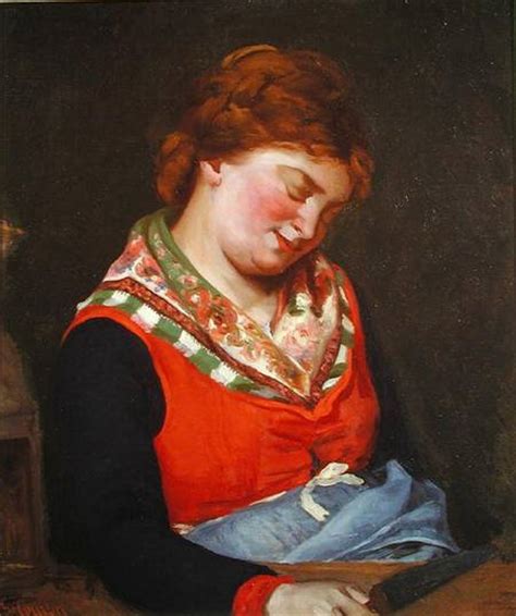 Peasant Woman Sleeping Gustave Courbet As Art Print Or Hand Painted Oil