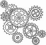 Cogs Gears Steampunk Coloring Drawing Gear Pages Template Stencils Drawings Engranajes Bing Wicked Symbols Pdf Machine Embroidery Engineering Printable Stencil sketch template