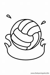 Waterpolo sketch template