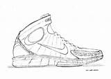 Basketball Nike Air Huarache Designs Game Shoe 2k4 Zoom Coloring Changed Pages Under Armour Designer Template Balance Shoes Sketch Kd sketch template