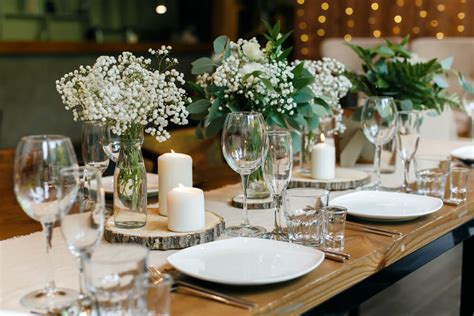 tips  choosing rustic wedding table decorations organic