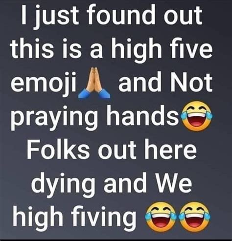 Fake News Praying Hands Emoji 🙏 Is Not Really High Five Emoji Lead