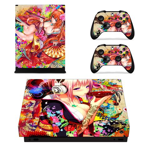 Xbox One X Console Controller Anime Girls Sexy Hot Cartoon