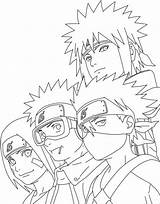 Minato Coloring Team Pages Printable Naruto Sketch Rasengan Anime Categories Template sketch template