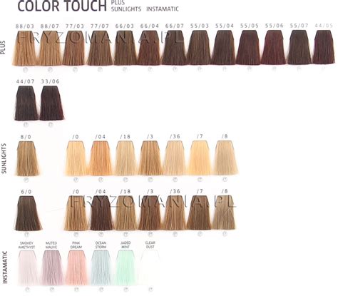 wella color touch paleta kolorow fryzomaniapl