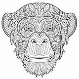 Coloring Pages Monkey Adults Adult Animals Printable Hard Colouring Print Color Kids Take Time Getcolorings Getdrawings Popular sketch template