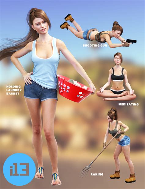 i13 75 pose variety pack 2 for the genesis 3 female s daz 3d