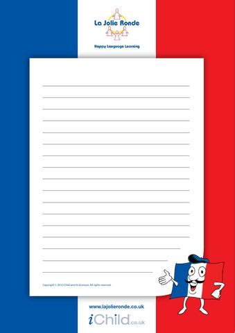 french lined writing paper templatefrench writing paper  tom kuo