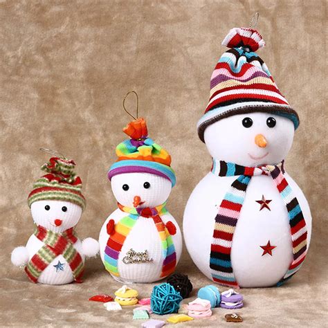 pcs cute christmas snow doll bubble snowman christmas tree decoration