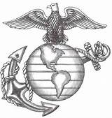 Ega Usmc Symbol Marines Shading Tat Vectorified sketch template