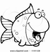 Goldfish Coloring Clipart Hungry Cartoon Cory Thoman Outlined Vector Clipartpanda 2021 sketch template