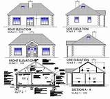 Elevation Drawing House Different Residential Section Side Front Cadbull Description sketch template