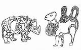 Niki Phalle Dubuffet Rhinoceros Nana Ausmalen Coloriages Nashorn Kamel Adultos Coloriage204 Chameau Adultes Erwachsene sketch template