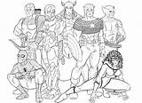 Coloring Avengers Pages Kids sketch template