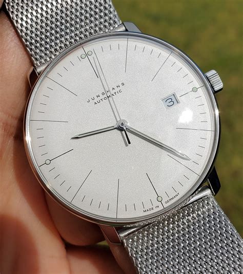junghans max bill automatic mm stainless steel mens   time machine