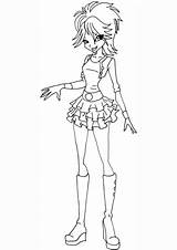 Winx Club Selina Coloring Pages Young Elfkena Supercoloring Drawing Categories Fairies Deviantart sketch template