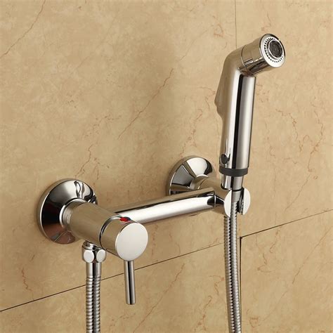 chrome handheld bidet toilet portable bidet shower set  solid