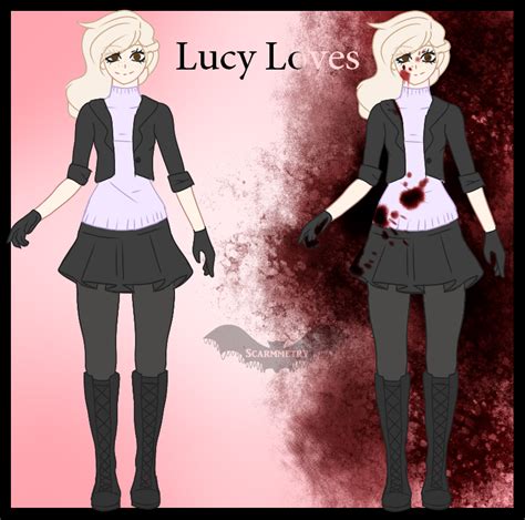 Lucy Loves Ref Sheet { Yandere Creepypasta Oc } By Scarmmetry On Deviantart