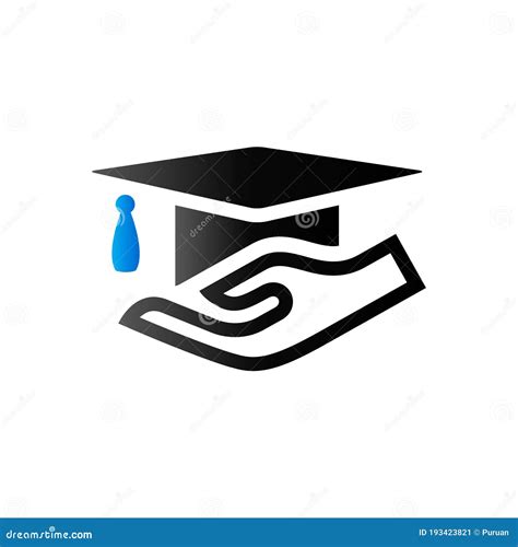 duo tone icon hand holding diploma stock vector illustration  sign color