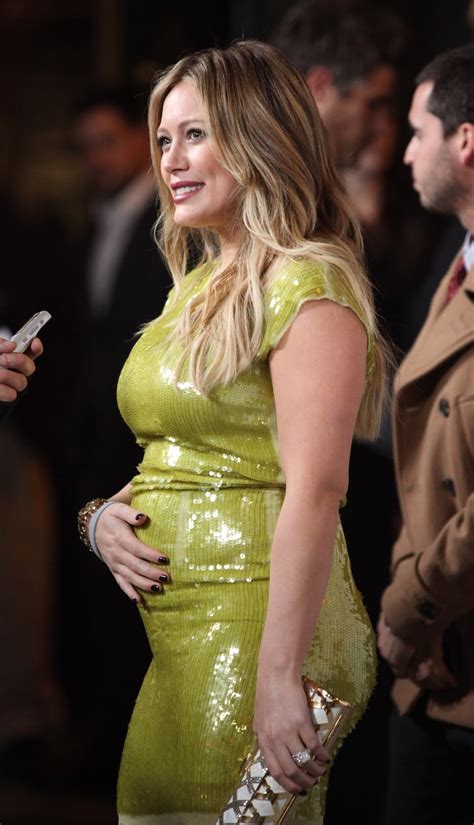 hilary duff pregnant celebrity maternity style photos popsugar