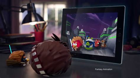 angry birds star wars  telepods commercial ft chewie  september