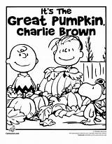 Coloring Charlie Brown Pages Halloween Pumpkin Great Peanuts Thanksgiving Color Snoopy Printable Kids Clipart Adults Its Fall Print Christmas Sheets sketch template