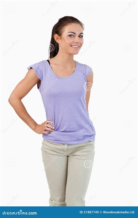 Young Female With Hand On Her Hip Royalty Free Stock Images Image