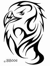 Tribal Eagle Head Simple Animal Tattoos Tattoo Drawing Phoenix Google Getdrawings Ca Wolf sketch template
