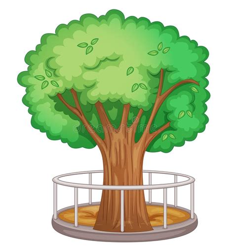 tree element stock vector illustration  clipping cartoon