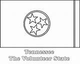 Tennessee Flag State Tn Flags Printable Color Netstate Print sketch template