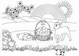 Spring Coloring Pages Printable Kids Easter Sheets 8afd Print Size Rainbow Colouring Bright Color Index Season Pretty sketch template