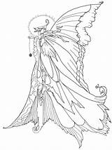 Coloring Angel Pages Adults Dark Popular sketch template