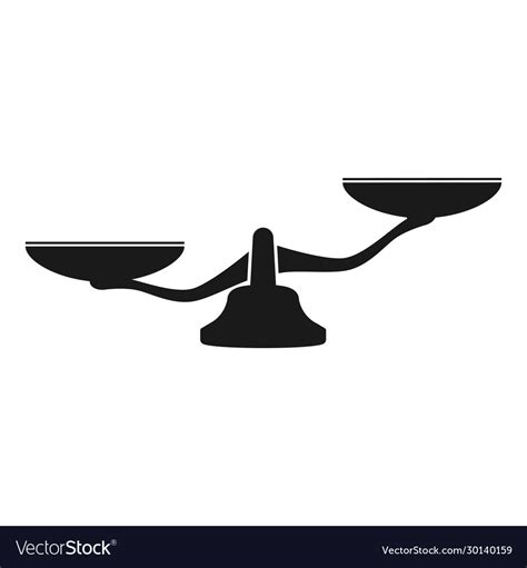scales black icon scale simple royalty  vector image