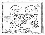 Coloring Bible Pages Abc Adam Christianpreschoolprintables Eve Preschool Christian Printable Printables Scripture sketch template