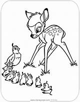 Bambi Coloring Pages Disneyclips Quails sketch template