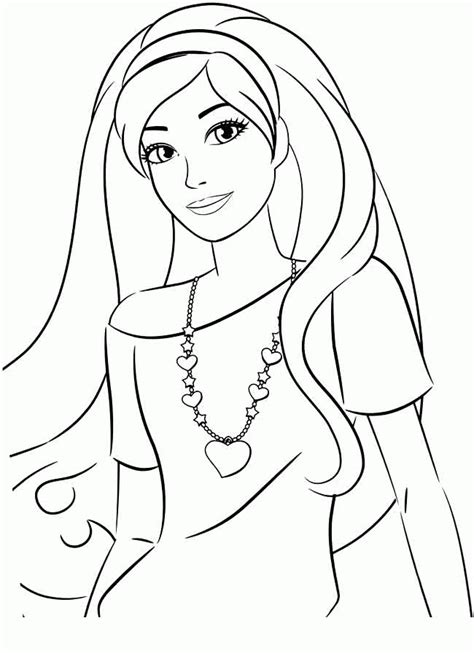 barbie coloring pages  girls  print coloring home