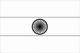 Flag India National Coloring Indian Blank Kids Outline Flags Colors Pdf Mapsofindia Maps History Pages August Visit Popular sketch template