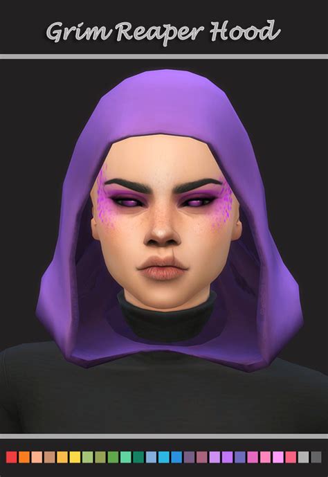 Grim Reaper Hood Sims 4 I Just Edited The Hood Silly Mai Free