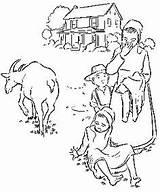 Coloring Pages Amish Getcolorings sketch template