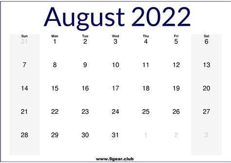 july august september printable calendar  printable calendars