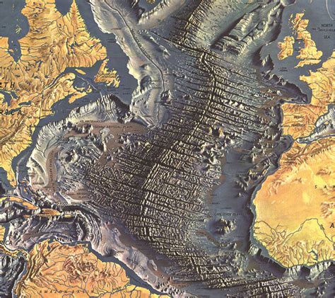 relief map  atlantic ocean floor maps geology plate tectonics
