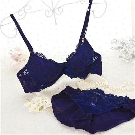Womens Sexy Push Up Sets Knickers Underwear Satin Print Lace Embroidery