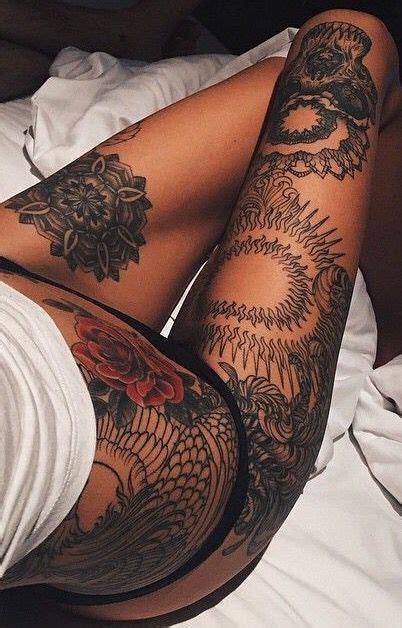 pin  catelyn pierle  tattoos tattoos  thigh tattoos upper