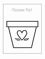 Printable Pots Planter sketch template