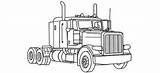 Kenworth W900 Peterbilt Colouring Mack Easy Vrachtwagen Drawings Camiones Freightliner 2010 Tractor Camion Rigs Wheeler Onlycoloringpages Downloaden sketch template