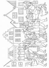 Ausmalbild Maarten Sint Laternenumzug Sankt Straat Kleurplaten Vorbereitung sketch template