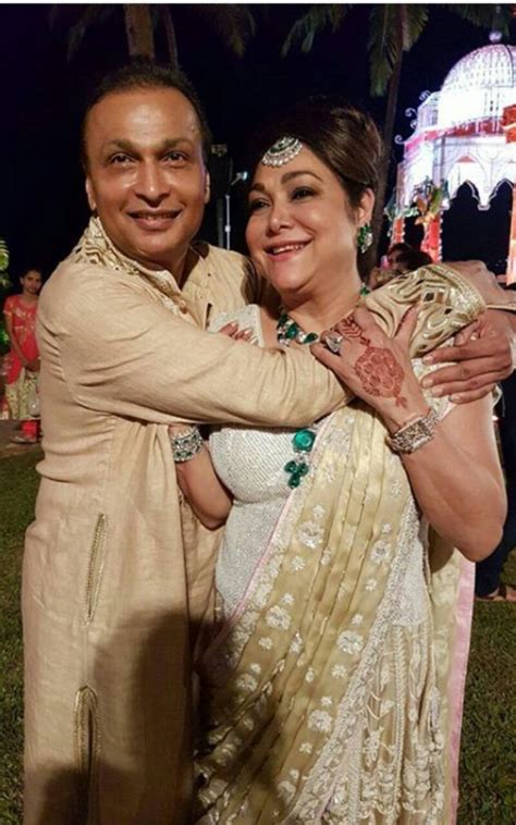 Anil Ambani With His Beautiful Wife Tina Indian Wedding Dress